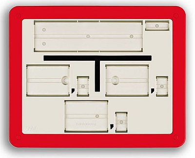 Hydrantenbord 250 x 200 rood/wit blanco