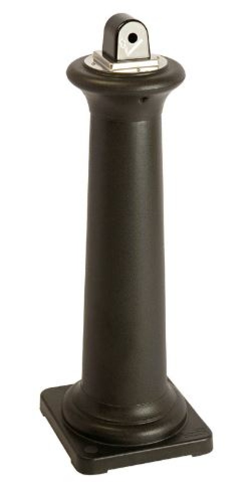 Zwarte asbak B 357mm L 357mm H 1029mm