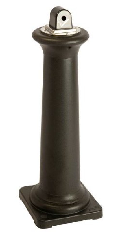Zwarte asbak B 357mm L 357mm H 1029mm
