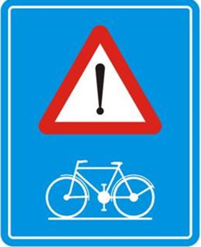 Magneetbord A51 + picto fiets 400 x 500 mm