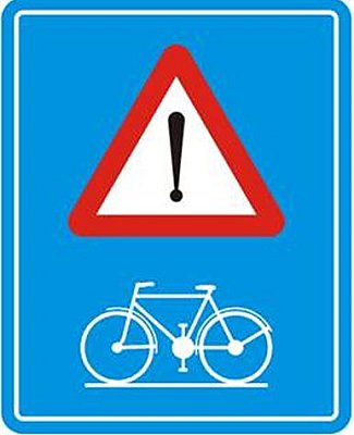 Magneetbord A51 + picto fiets 400 x 500 mm