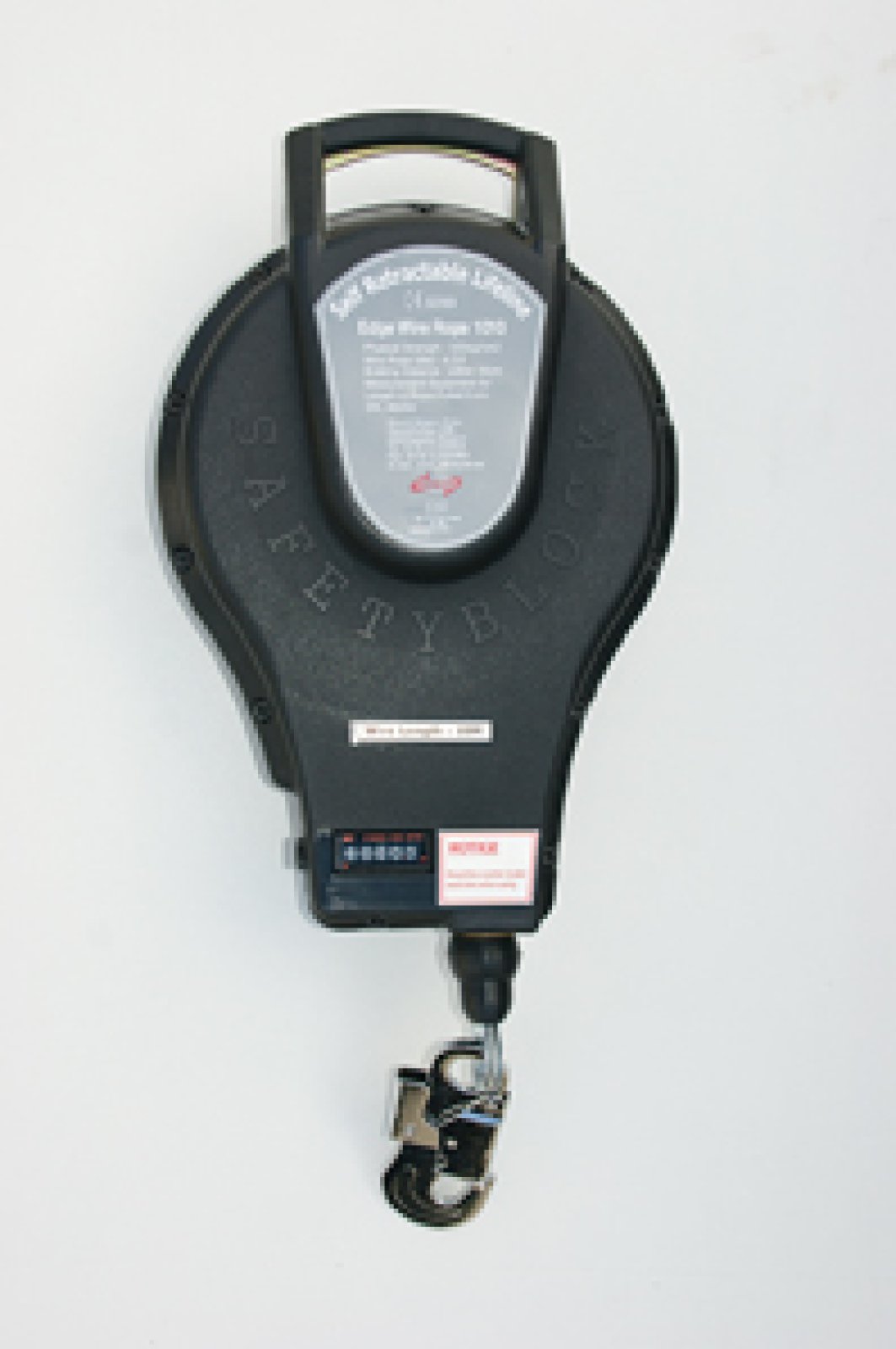 Valstopblok automatisch oprollend met gegalvaniseerde staalkabel (diam. 4,2 mm) - L 15 m - Conform EN360
