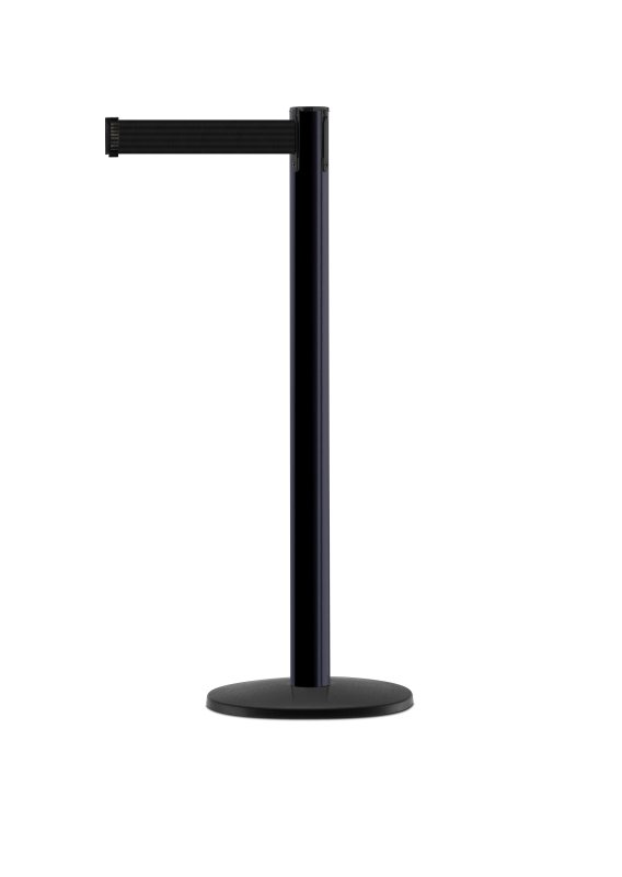 Paal in zwart satijn finish  H: 970 mm - ontvanger