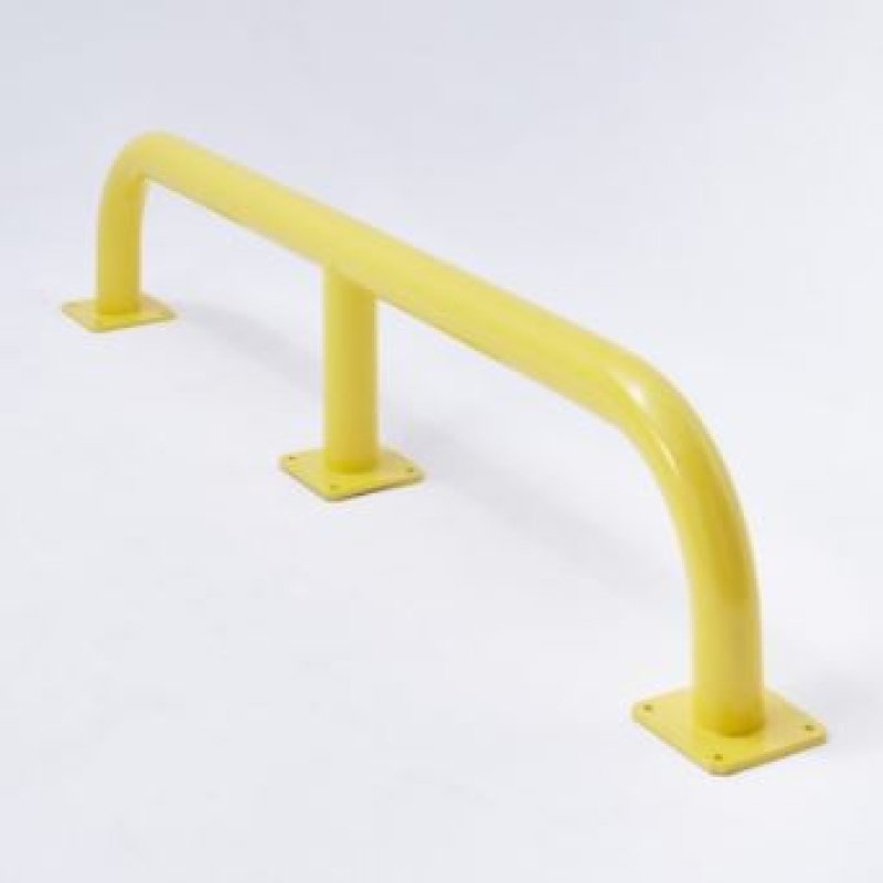 Set van 2 rechte wielgeleidingen 230 * 18 * 37 cm Ø89 - geel