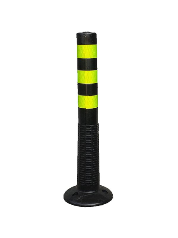 Super flexi PU paaltje in verschillende kleuren H 750 mm Ø 100 mm voorzien van KL2 reflectie