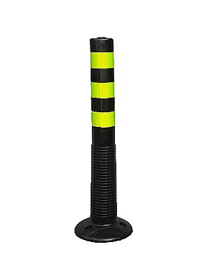 Super flexi PU paaltje in verschillende kleuren H 750 mm Ø 100 mm voorzien van KL2 reflectie