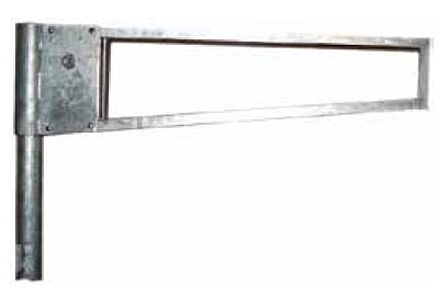 Draaipoort TRAPEZIUM met driekantslot H 1500 mm om in te betonneren in verschillende kleuren en afmetingen