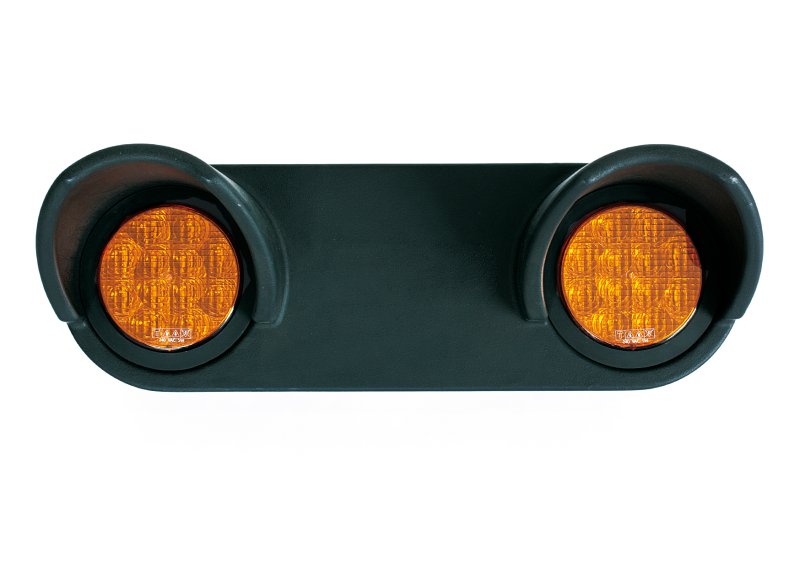 Bi-flash LED + paalbevestiging 660 x 30 x 230 mm - 220/240V - horizontaal