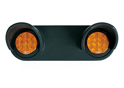 Bi-flash LED + paalbevestiging 660 x 30 x 230 mm - 220/240V - horizontaal