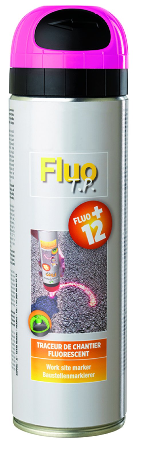 Tijdelijke Fluo TP spray (+/-12 maanden) 500 ml