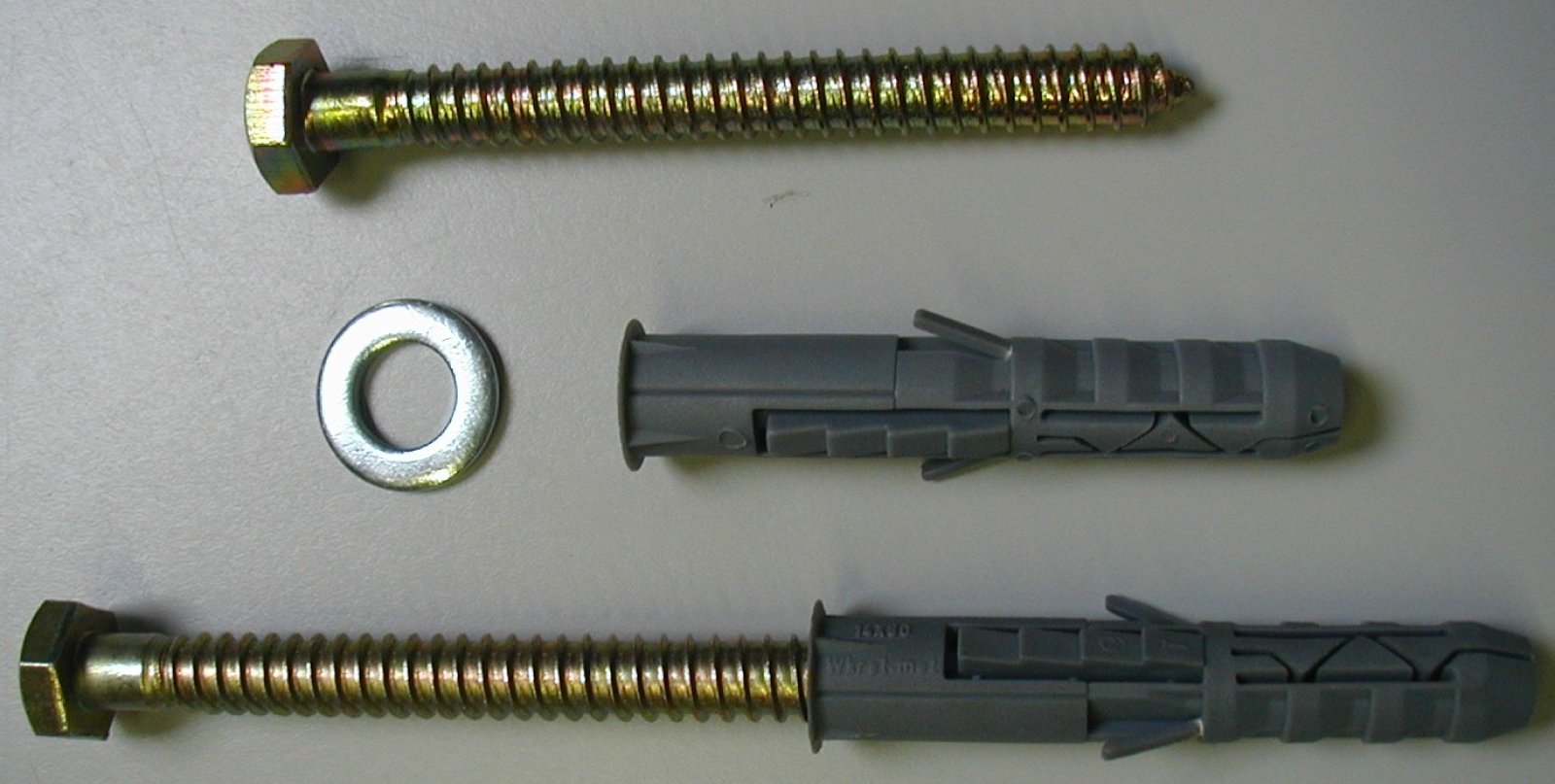 Bevestigingsbout & plug & ring - M12x155mm voor bevestiging in asfalt