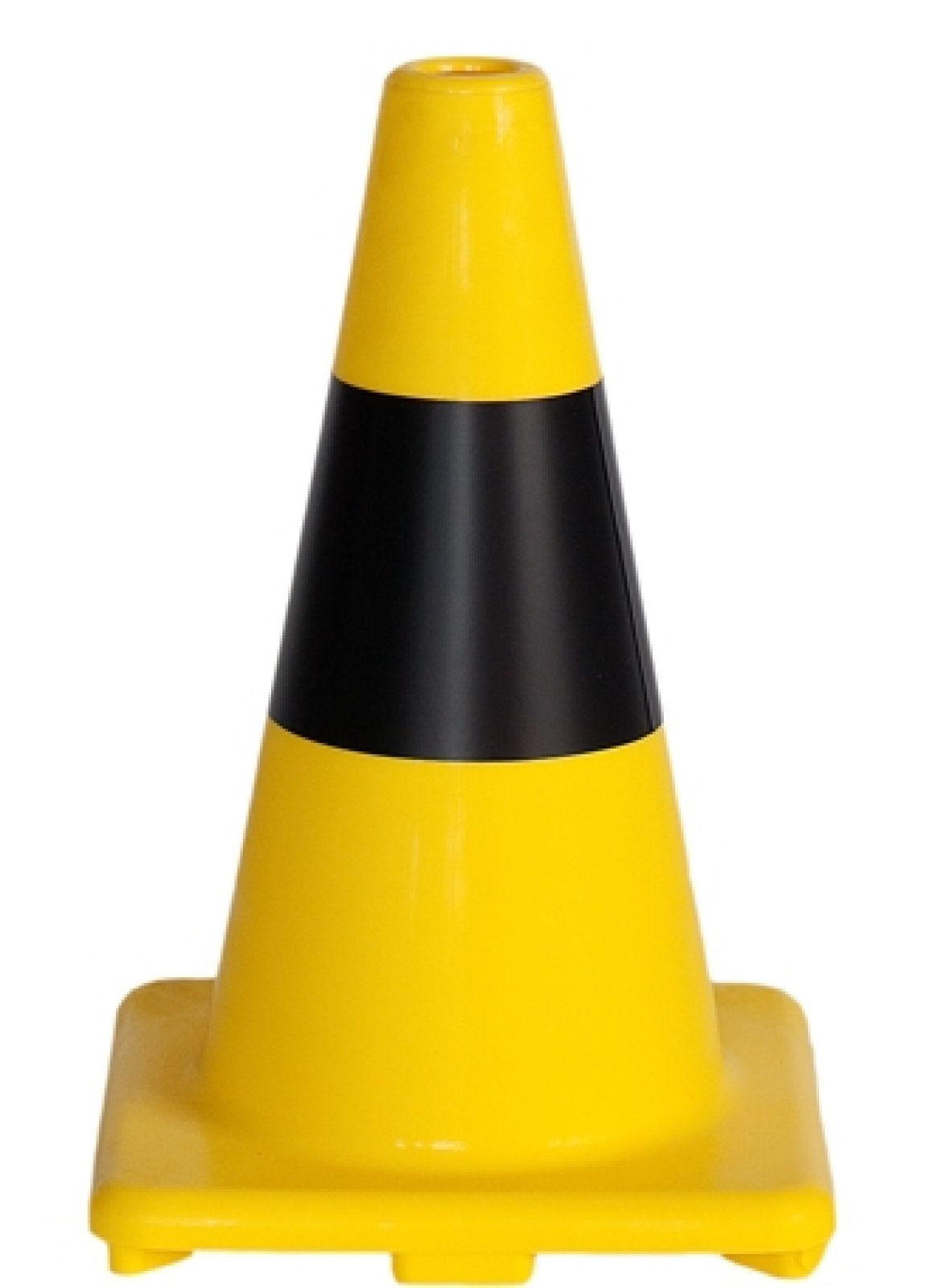 Geel/zwarte kegel in soepele PVC - Industrie