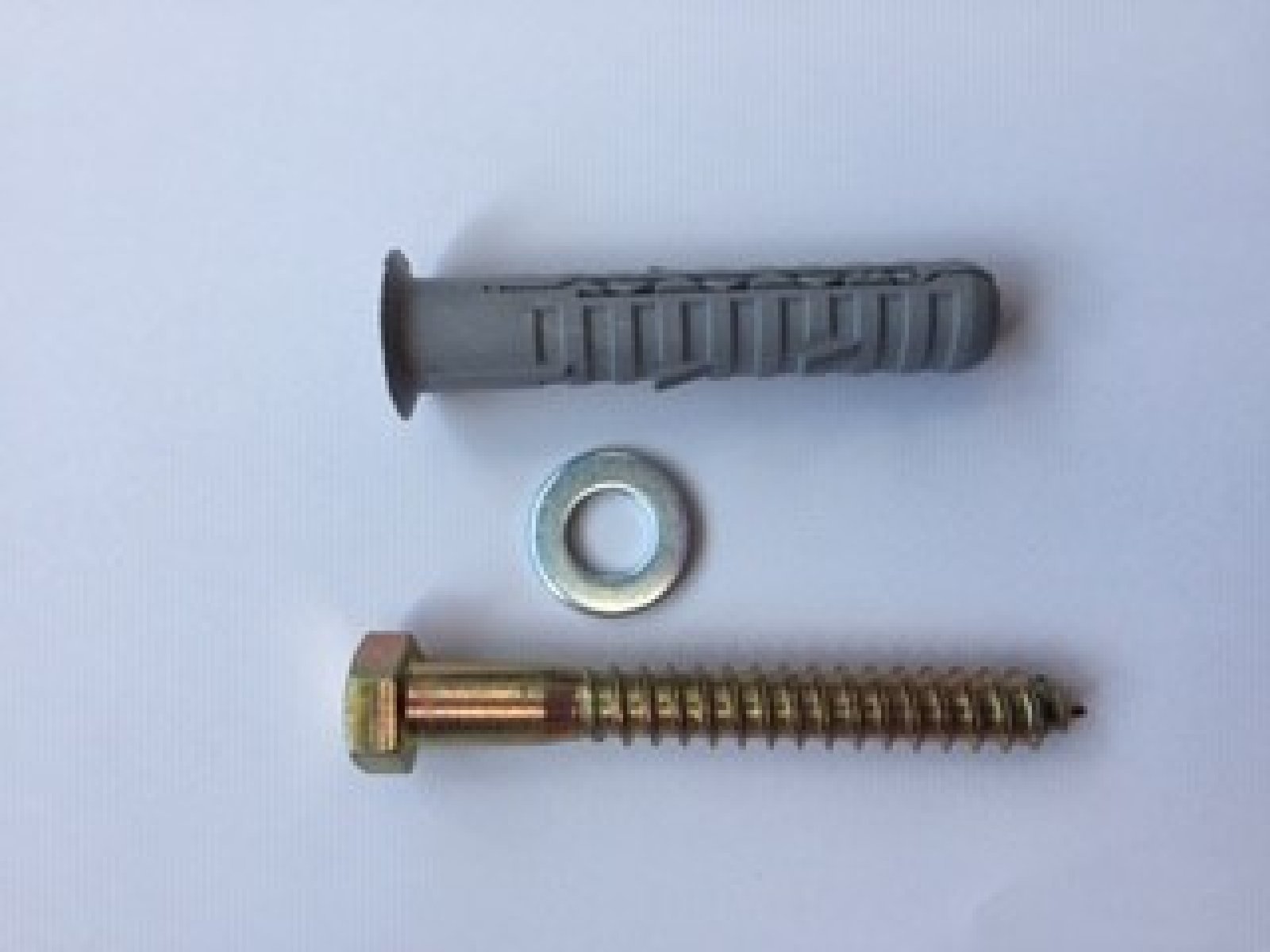 Bevestigingsbout & plug & ring - M12x110 mm voor bevestiging in asfalt
