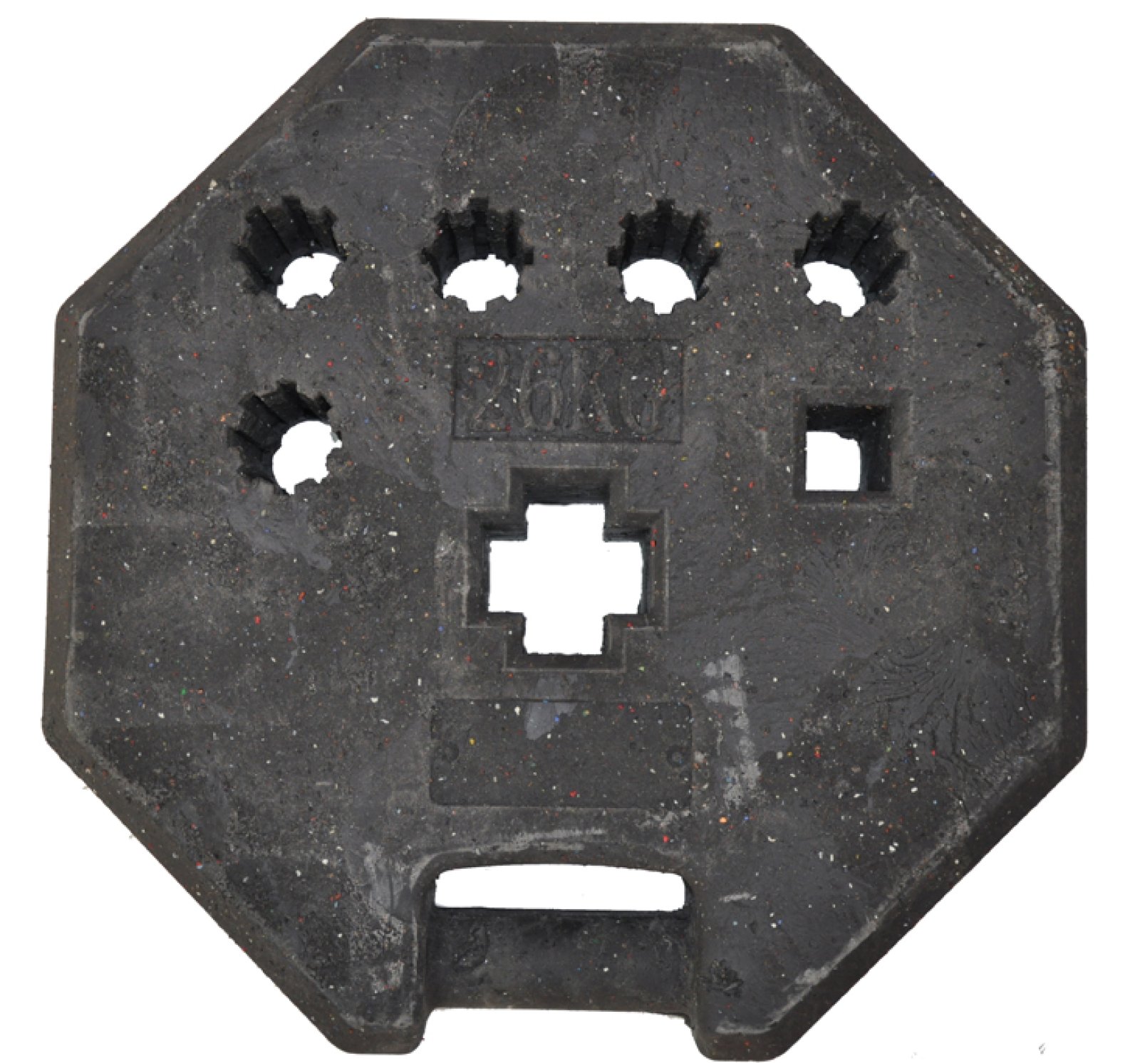 Recycle sokkel - Ø50 - H 12cm - 40/40 (1), Ø42mm (5) - ca. 25kg