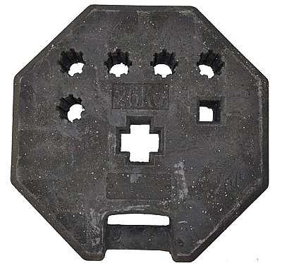 Recycle sokkel - Ø50 - H 12cm - 40/40 (1), Ø42mm (5) - ca. 25kg