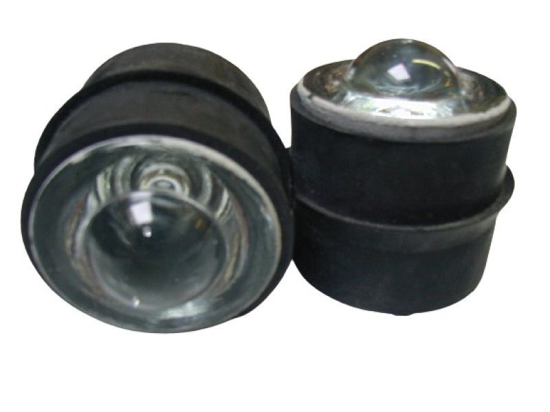 Grondreflector glas MET RUBBER - Ø5cm - H 5cm