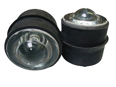 Grondreflector glas MET RUBBER - Ø5cm - H 5cm