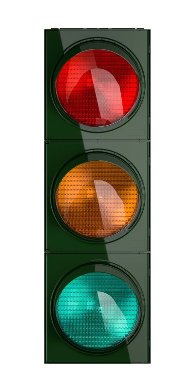 Verkeerslicht 3-delig LED rood/geel/groen Ø 200 mm - 230 Volt