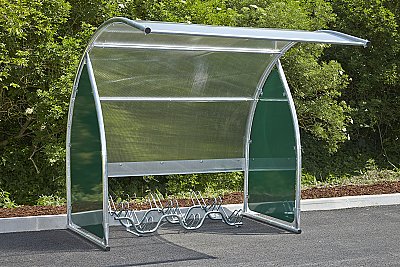 Overdekt fietsenhok voor 6 fietsen - 2210 x 2240 x 2200 mm