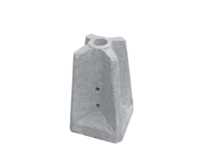 Betonnen sokkel voor paal Ø 51 mm H 470 mm