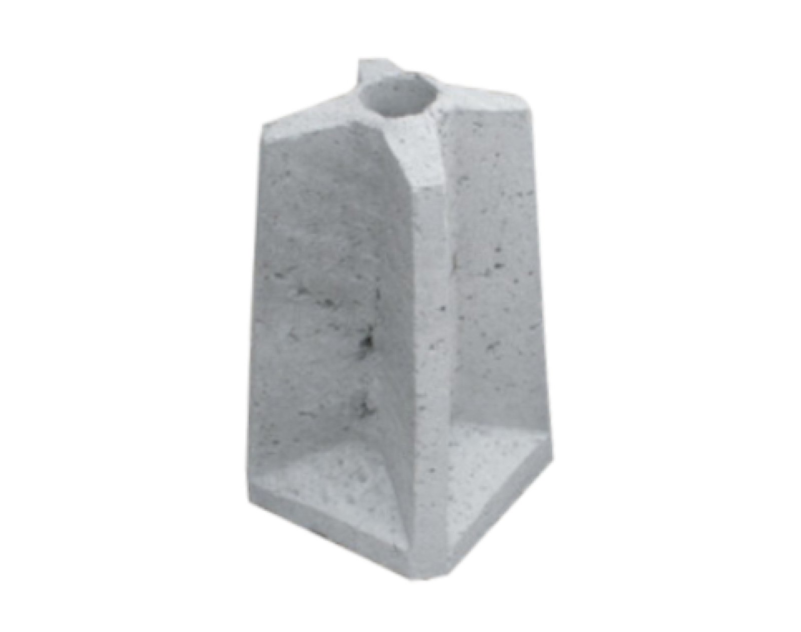 Betonnen sokkel voor paal Ø 76 mm H 570 mm