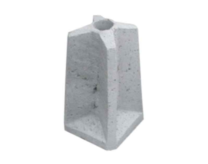 Betonnen sokkel voor paal Ø 76 mm H 570 mm