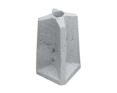 Betonnen sokkel voor paal Ø 76 mm H 570 mm