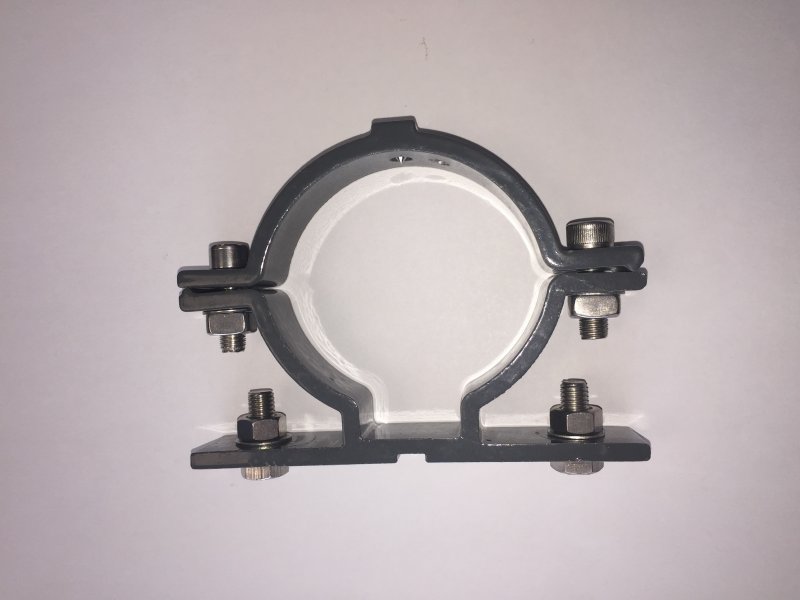 Beugel voor borden - T250 - Ø76mm grijs
