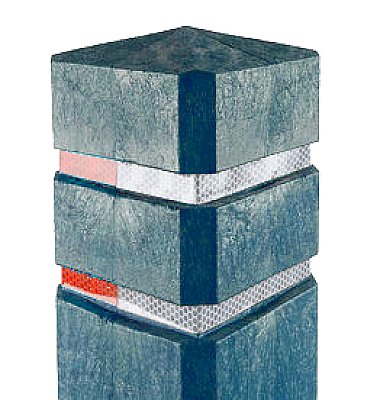 Recycle diamantkoppaal H 1400 x 140 x 140 - Zwart