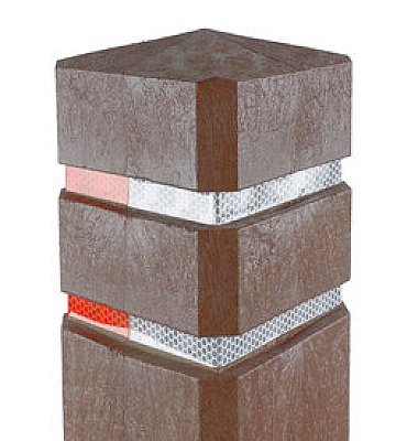 Recycle diamantkoppaal H 1400 x 140 x 140 - Bruin