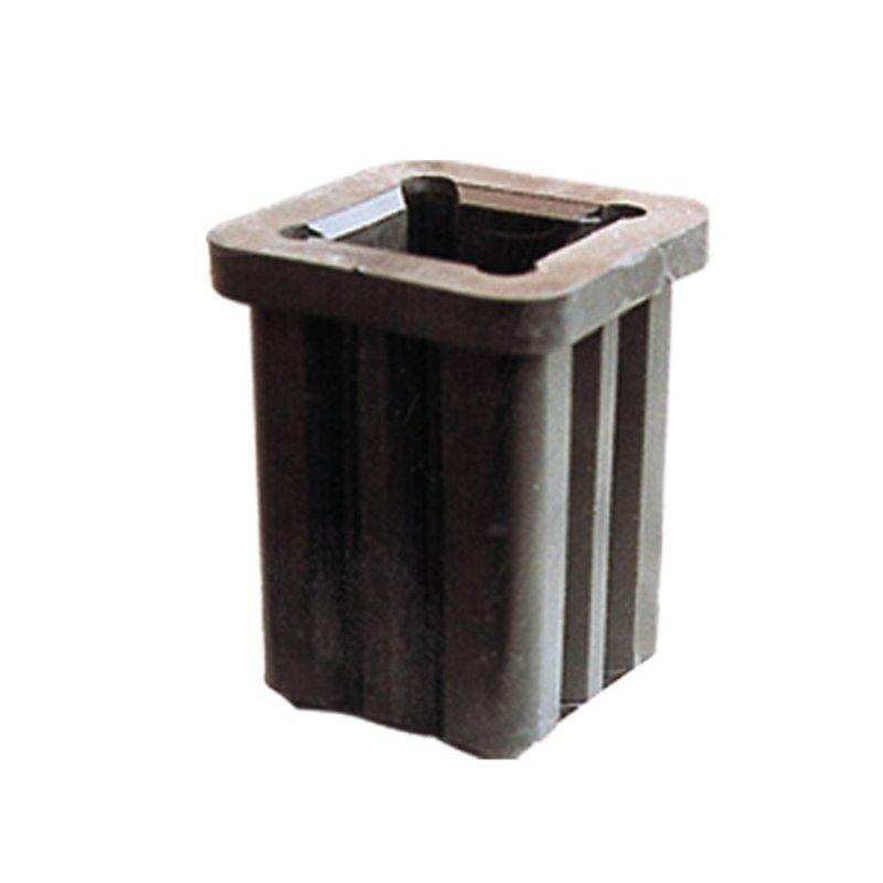 Kunststof adapter 60 x 60 mm voor koker 40 x 40 mm of Ø42 mm
