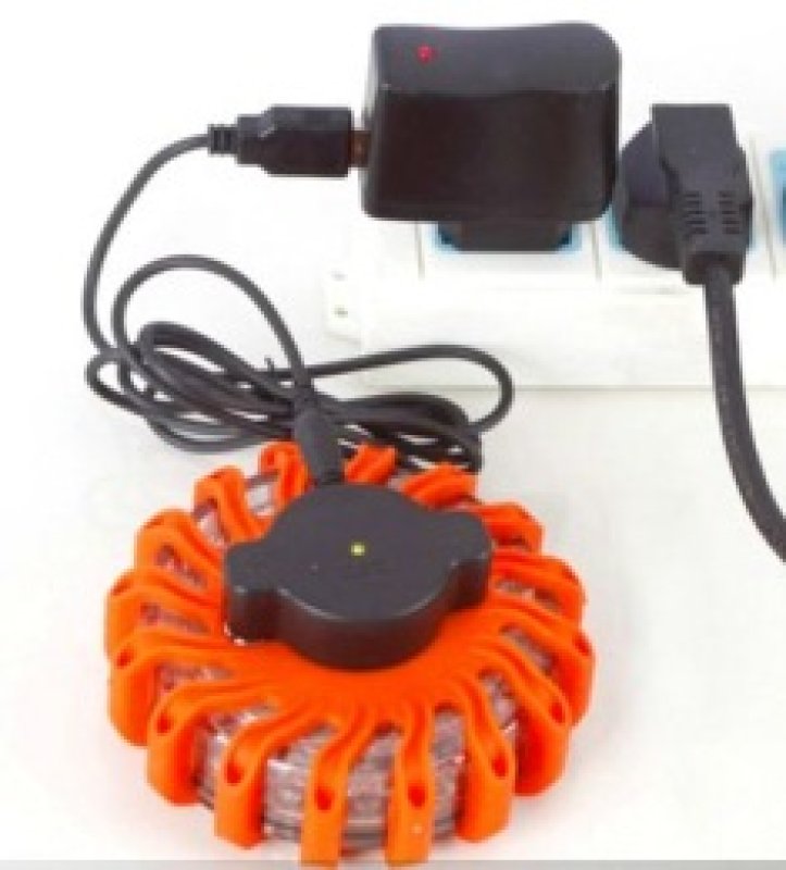 Rotor Light 1 x oranje + oplaadset (12/24V | USB | sigarettenlader auto