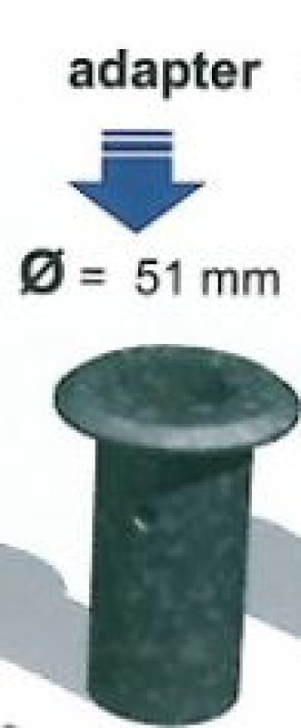 Adapter voor recycle paalvoet voor paal Ø51mm