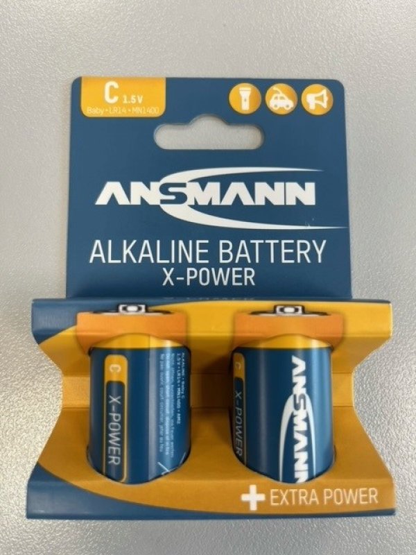 Batterijen (LR14) C-cell (twinpack 2 stuks)