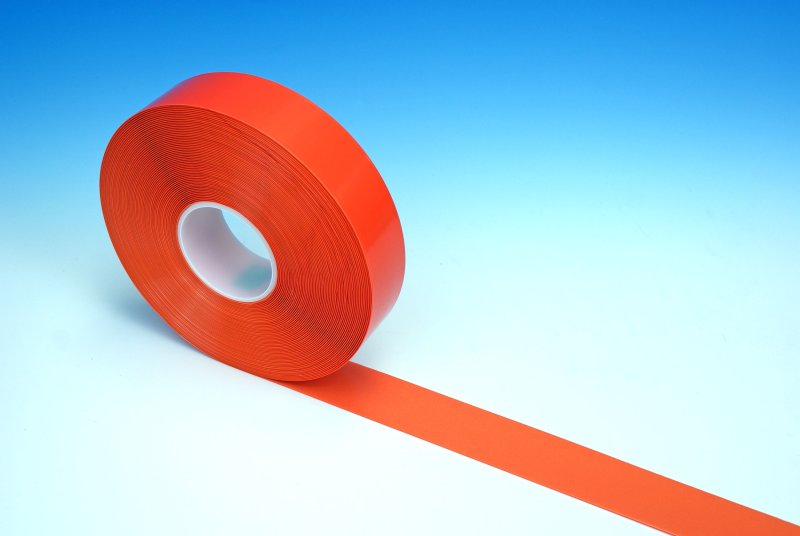 Markering Tape Magazijn 100 mm x 30m Oranje