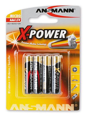 Batterijen (LR3) AAA-cell (Blister pack 4 stuks)