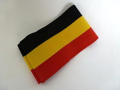 Armband Belgische driekleur - elastisch - 320 x 90 mm - S/M