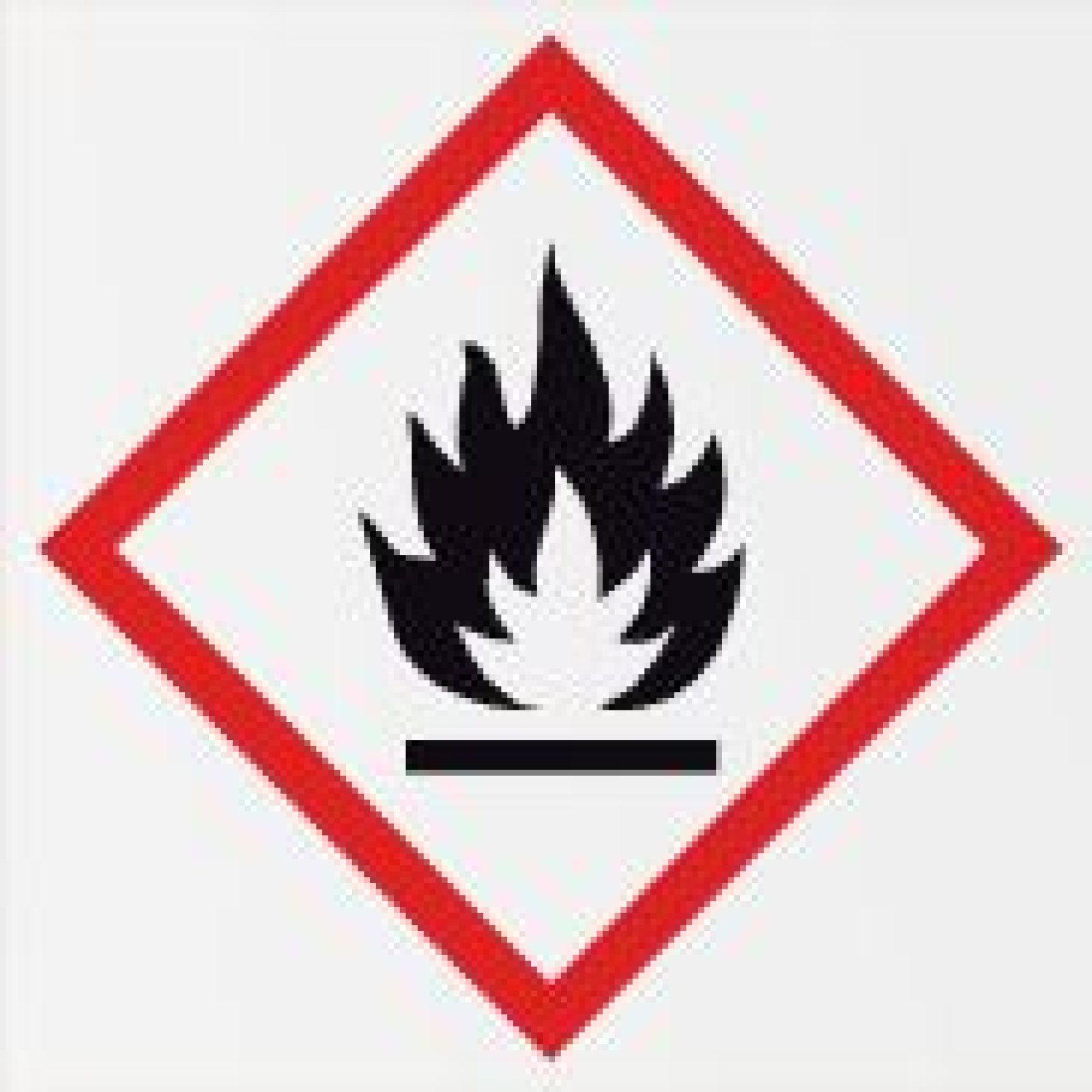 Pictogram: ontvlambare stof - PP - 100 x 100 mm