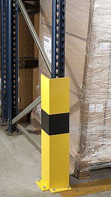 Rack protector - 2 sides - yellow - H: 800 mm
