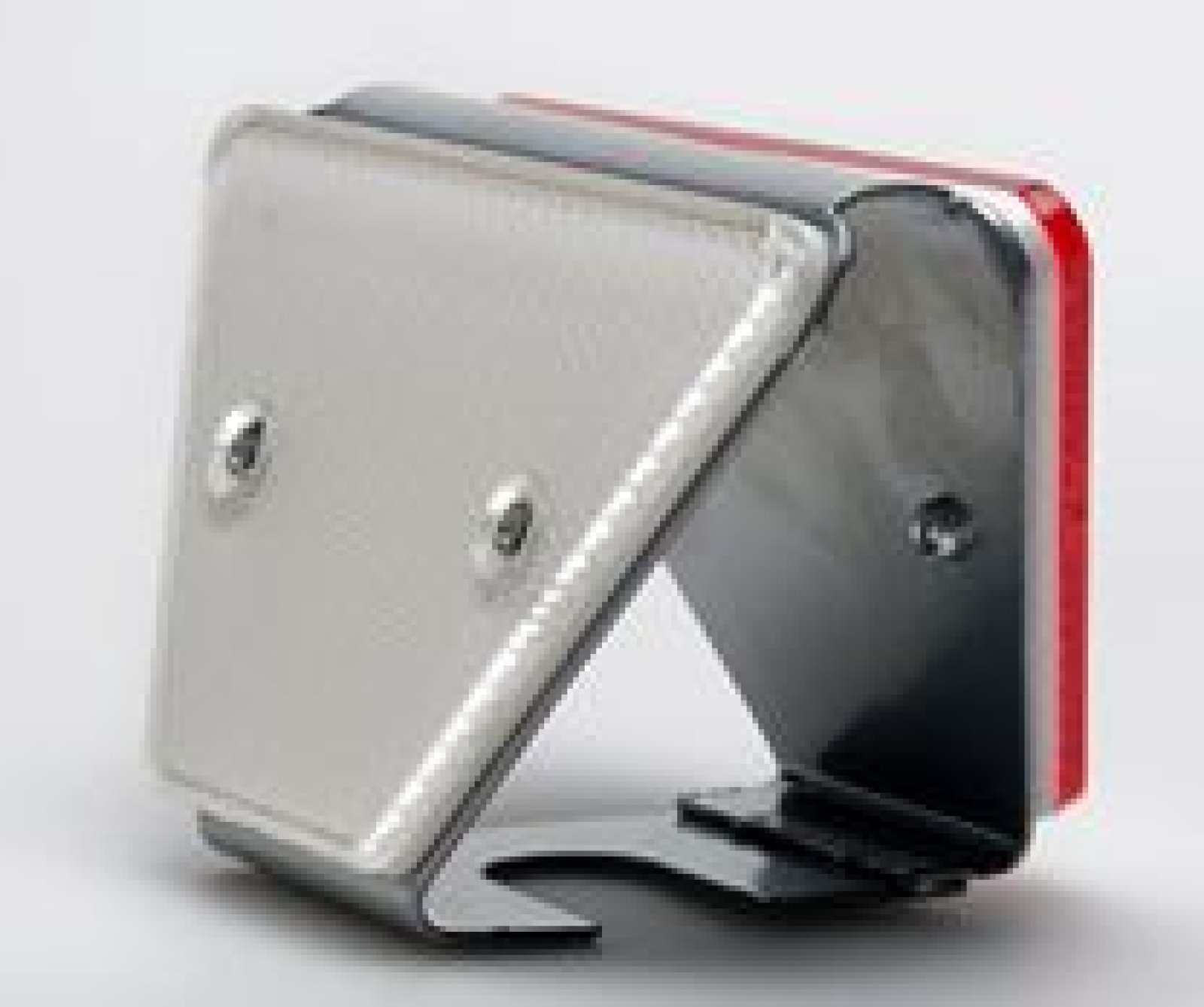 Vangrail reflector trapezium rood/wit
