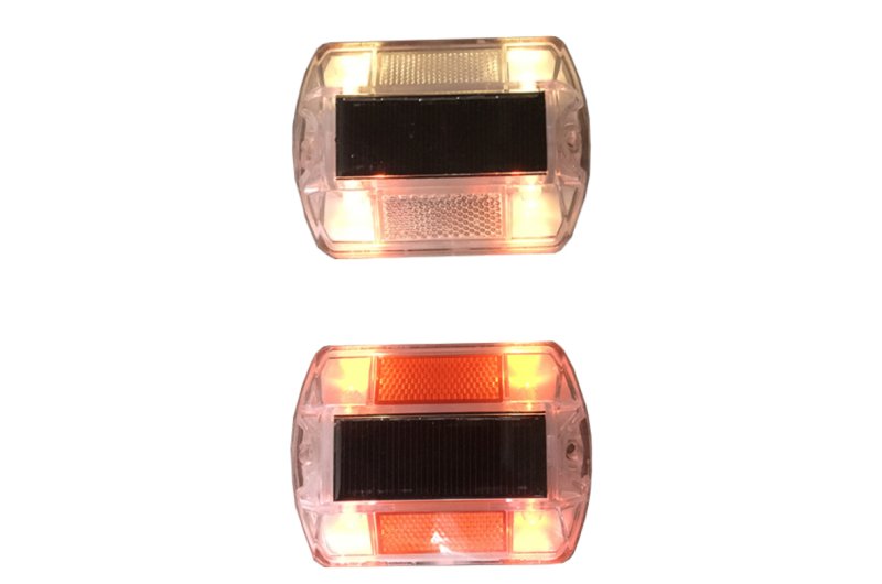 Solar led wit 2 zijden dubbele LED, vast brandend