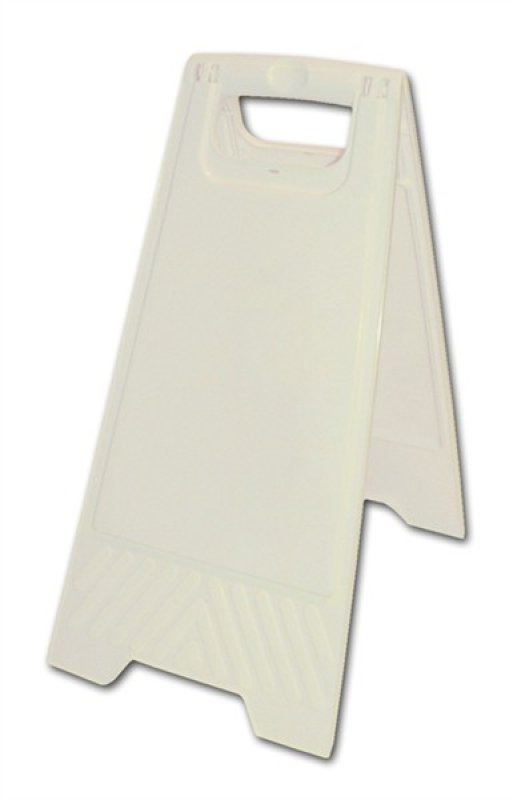 Waarschuwingsbord - wit - recto/verso (blanco)