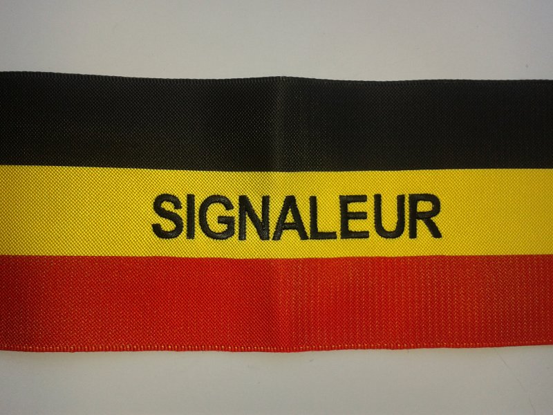 Armband driekleur SIGNALEUR velcro