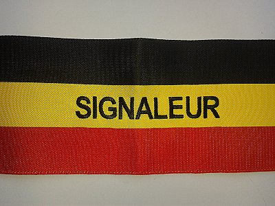 Armband driekleur SIGNALEUR velcro