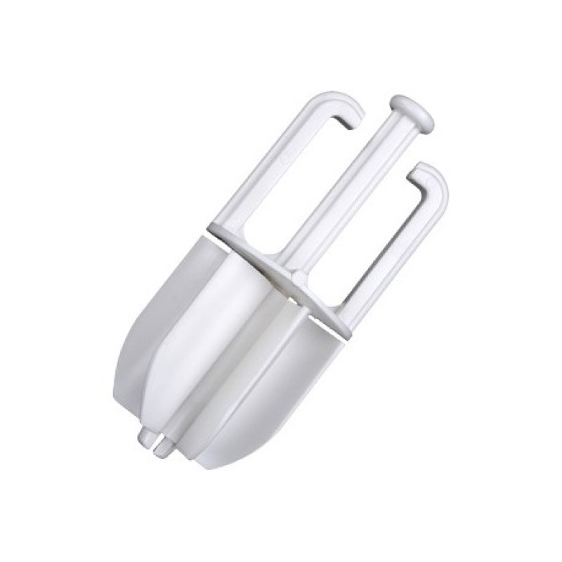 Kegeladapter voor ketting/lint - WIT - Draaibaar