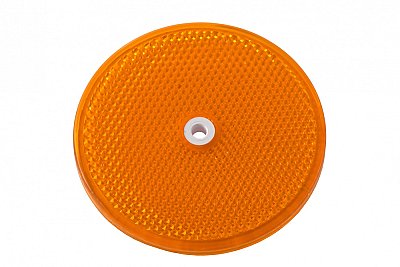 Reflector Ø 76 mm oranje