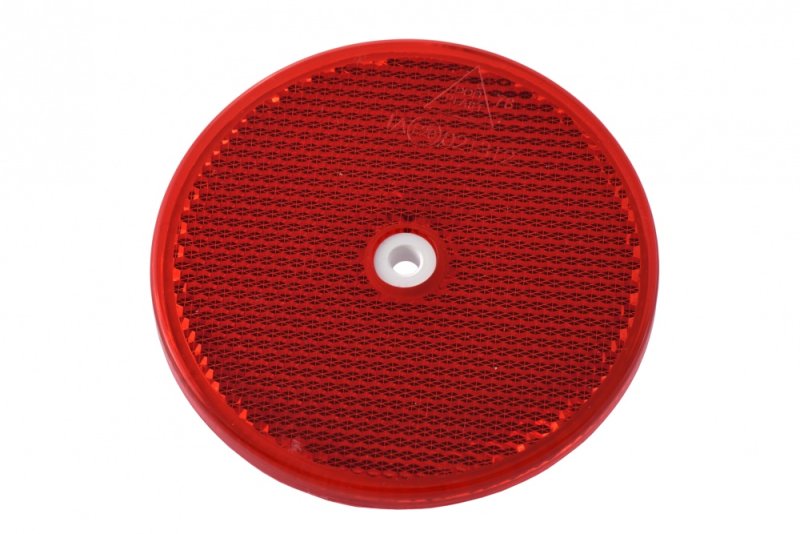 Reflector Ø 76 mm rood