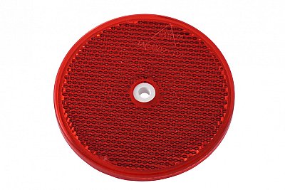 Reflector Ø 76 mm rood
