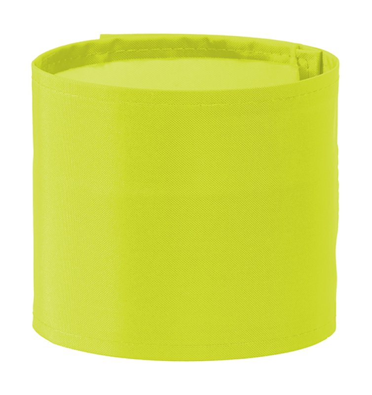 Armband geel - velcro - 450 x 100 mm - S/M
