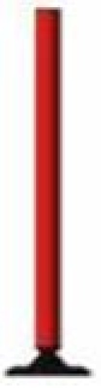 Kickback paal Ø 60 mm - H: 970 mm - rood (zonder voetplaat/bevestigingen) - (MOQ 10)
